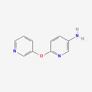 molecular formula C10H9N3O B1305111 6-(Pyridin-3-yloxy)pyridin-3-amine CAS No. 99185-50-9