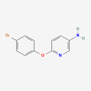 molecular formula C11H9BrN2O B1305112 6-(4-溴苯氧基)吡啶-3-胺 CAS No. 77006-26-9