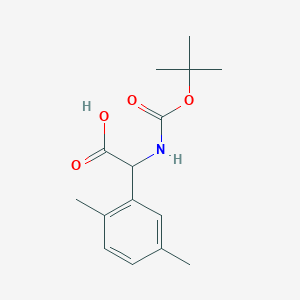 2-((Tert-butoxycarbonyl)amino)-2-(2,5-dimethylphenyl)aceticacidhcl