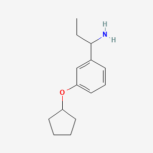 1-(3-Cyclopentyloxyphenyl)propylamine