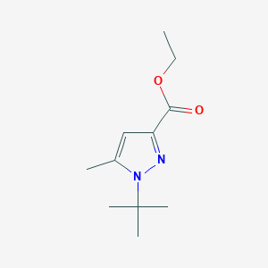 molecular formula C11H18N2O2 B1305116 Ethyl 1-tert-butyl-5-methyl-1H-pyrazole-3-carboxylate CAS No. 519056-54-3