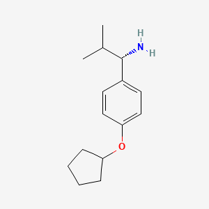 (1S)-1-(4-Cyclopentyloxyphenyl)-2-methylpropylamine