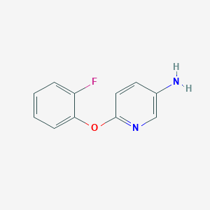 molecular formula C11H9FN2O B1305117 6-(2-Fluorophenoxy)pyridin-3-amine CAS No. 243644-24-8