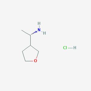 (1S)-1-(Tetrahydrofuran-3-yl)ethan-1-amine hydrochloride