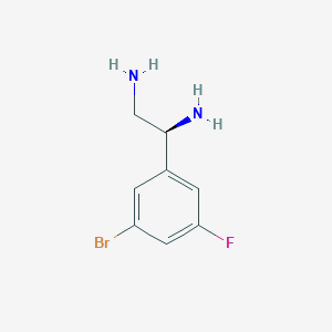 (1S)-1-(5-Bromo-3-fluorophenyl)ethane-1,2-diamine