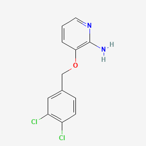 molecular formula C12H10Cl2N2O B1305122 3-((3,4-二氯苄基)氧基)吡啶-2-胺 CAS No. 81066-60-6