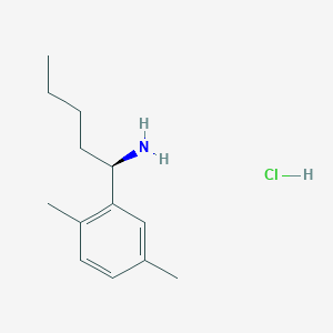 (R)-1-(2,5-Dimethylphenyl)pentan-1-amine hcl