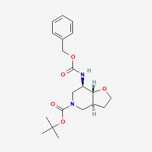 Racemic-(3aS,7S,7aS)-tert-butyl 7-(benzyloxycarbonylamino)hexahydrofuro[3,2-c]pyridine-5(6H)-carboxylate