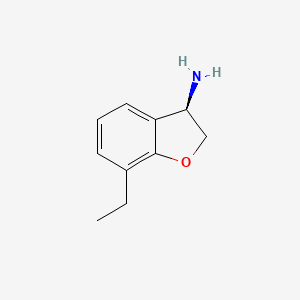 (3R)-7-Ethyl-2,3-dihydro-1-benzofuran-3-amine