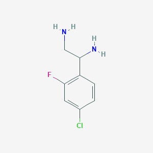 1-(4-Chloro-2-fluorophenyl)ethane-1,2-diamine