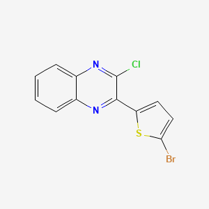 molecular formula C12H6BrClN2S B1305129 2-(5-溴噻吩-2-基)-3-氯喹喔啉 CAS No. 66078-66-8