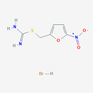molecular formula C6H8BrN3O3S B1305130 (5-Nitrofuran-2-yl)methyl carbamimidothioate hydrobromide CAS No. 82118-18-1