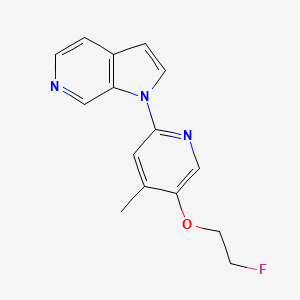 1-(5-(2-Fluoroethoxy)-4-methylpyridin-2-YL)-1H-pyrrolo[2,3-C]pyridine