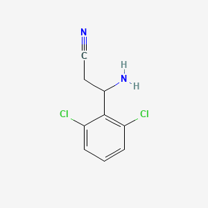 3-Amino-3-(2,6-dichlorophenyl)propanenitrile