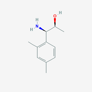 molecular formula C11H17NO B13051440 (1R,2S)-1-Amino-1-(2,4-dimethylphenyl)propan-2-OL 