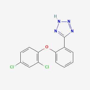 molecular formula C13H8Cl2N4O B1305145 5-[2-(2,4-dichlorophenoxy)phenyl]-2H-tetrazole CAS No. 671186-08-6