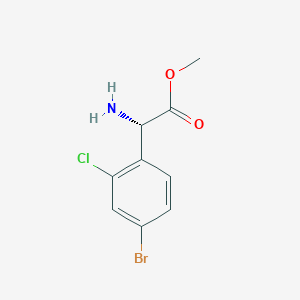 Methyl(S)-2-amino-2-(4-bromo-2-chlorophenyl)acetatehcl