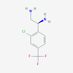 (1S)-1-[2-chloro-4-(trifluoromethyl)phenyl]ethane-1,2-diamine