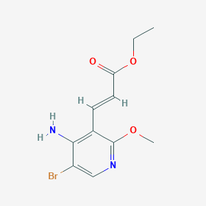 Ethyl (E)-3-(4-amino-5-bromo-2-methoxypyridin-3-YL)acrylate