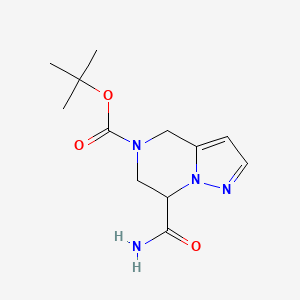 Tert-Butyl 7-Carbamoyl-6,7-Dihydropyrazolo[1,5-A]Pyrazine-5(4H)-Carboxylate