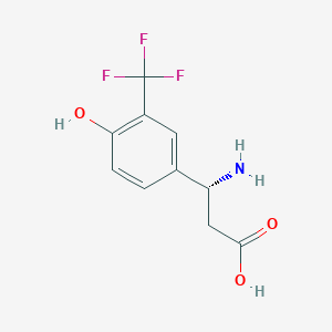 (3R)-3-Amino-3-[4-hydroxy-3-(trifluoromethyl)phenyl]propanoic acid