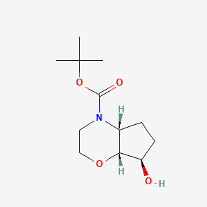 Racemic-(4aS,7R,7aR)-tert-butyl 7-hydroxyhexahydrocyclopenta[b][1,4]oxazine-4(4aH)-carboxylate