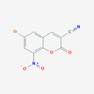 6-Bromo-8-nitro-2-oxo-2H-chromene-3-carbonitrile