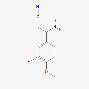 3-Amino-3-(3-fluoro-4-methoxyphenyl)propanenitrile