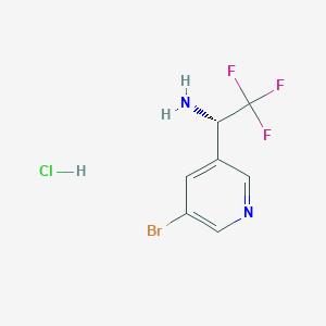 (S)-1-(5-Bromopyridin-3-YL)-2,2,2-trifluoroethan-1-amine hcl