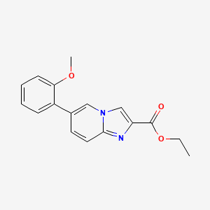 Ethyl 6-(2-methoxyphenyl)imidazo[1,2-A]pyridine-2-carboxylate