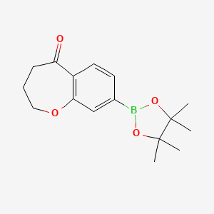 8-(4,4,5,5-Tetramethyl-1,3,2-dioxaborolan-2-YL)-3,4-dihydrobenzo[B]oxepin-5(2H)-one