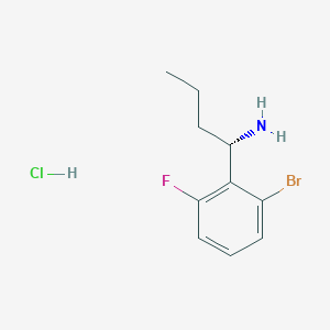 (S)-1-(2-Bromo-6-fluorophenyl)butan-1-amine hcl