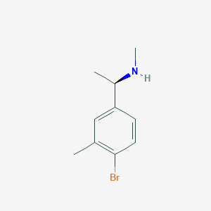 (R)-1-(4-Bromo-3-methylphenyl)-N-methylethan-1-amine