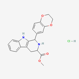 Methyl 1-(2,3-dihydro-1,4-benzodioxin-6-yl)-2,3,4,9-tetrahydro-1h-beta-carboline-3-carboxylate, HCl