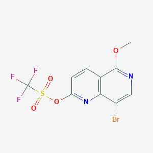 8-Bromo-5-methoxy-1,6-naphthyridin-2-yl trifluoromethanesulfonate