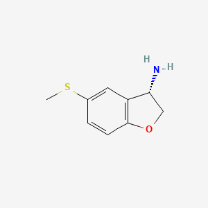 (3S)-5-Methylthio-2,3-dihydrobenzo[B]furan-3-ylamine