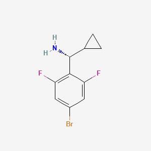 (R)-(4-Bromo-2,6-difluorophenyl)(cyclopropyl)methanamine