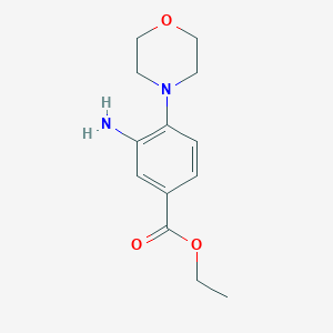 molecular formula C13H18N2O3 B1305178 3-氨基-4-吗啉苯甲酸乙酯 CAS No. 71254-75-6