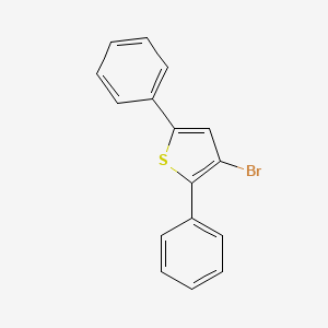 molecular formula C16H11BrS B13051852 3-Bromo-2,5-diphenylthiophene 