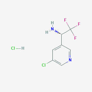 (S)-1-(5-Chloropyridin-3-YL)-2,2,2-trifluoroethan-1-amine hcl