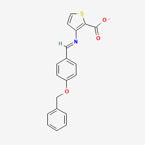 (E)-{[4-(benzyloxy)phenyl]methylidene}aminothiophene-2-carboxylate