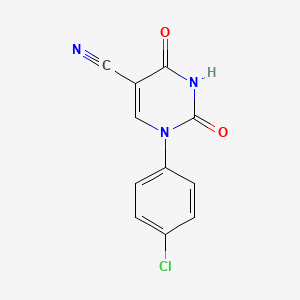 molecular formula C11H6ClN3O2 B1305196 1-(4-氯苯基)-2,4-二氧代-1,2,3,4-四氢嘧啶-5-甲腈 CAS No. 75837-75-1