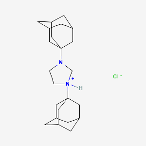 molecular formula C23H37ClN2 B13051990 1,3-Diadamantylimidazolidiniumchloride 