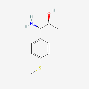 molecular formula C10H15NOS B13052014 (1S,2S)-1-Amino-1-(4-methylthiophenyl)propan-2-OL 