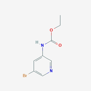 molecular formula C8H9BrN2O2 B1305202 5-溴吡啶-3-基氨基甲酸乙酯 CAS No. 152684-24-7