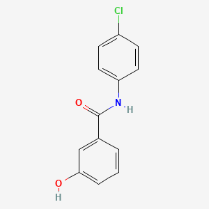 molecular formula C13H10ClNO2 B13052051 N-(4-Chlorophenyl)-3-hydroxybenzamide CAS No. 73544-82-8