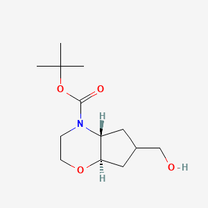 Trans-Tert-Butyl 6-(Hydroxymethyl)Hexahydrocyclopenta[B][1,4]Oxazine-4(4Ah)-Carboxylate