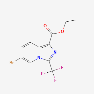 Ethyl 6-bromo-3-(trifluoromethyl)imidazo[1,5-A]pyridine-1-carboxylate