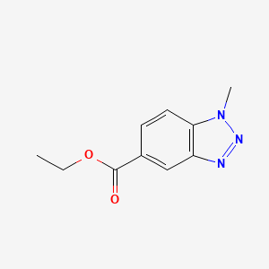 molecular formula C10H11N3O2 B1305211 1-甲基-1H-苯并[d][1,2,3]三唑-5-羧酸乙酯 CAS No. 499785-52-3