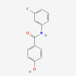 molecular formula C13H10FNO2 B13052131 N-(3-Fluorophenyl)-4-hydroxybenzamide 